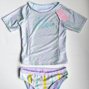 JUICY COUTURE Rashguard Swim Top & Bottom